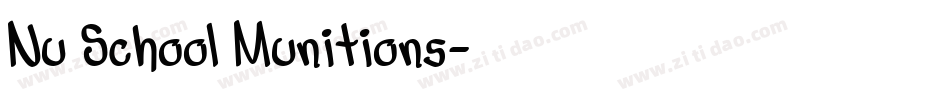 Nu School Munitions字体转换